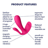 Satisfyer Top Secret Wearable Vibrator in Pink Panty Vibrators